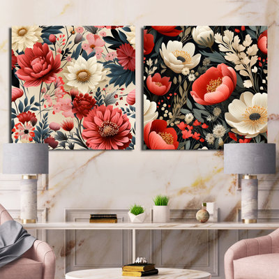 Williamstown - Floral Square Collage Set Of 2