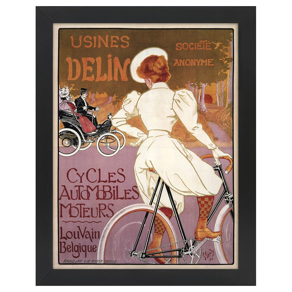 Leinwandbild Vintage Advertising Poster Usines Delin