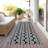 Kairova Black Washable Indoor-Outdoor Rug - -419295