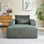 Fauteuil en velours côtelé sans assemblage