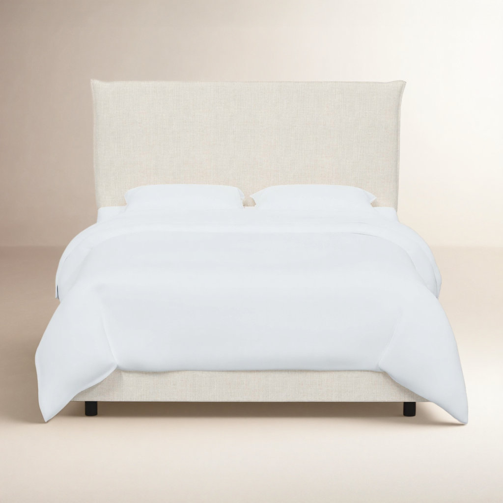 Bessinger Upholstered Bed, King, Classic Talc Linen