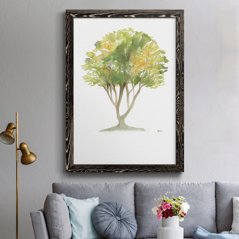 L’arbre I - Reproduction de cadre photo sur papier, Papier noir, H 37,5 po x l 27,5 po x P 1,5 po
