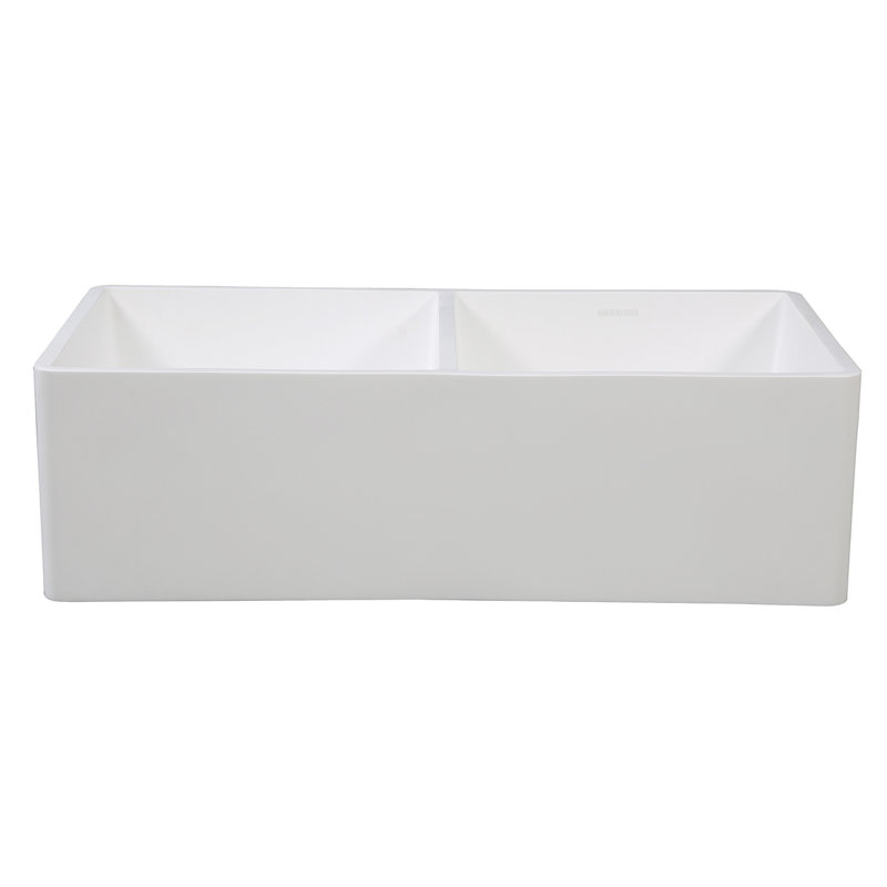 Arcticstone Solid Surface 33" x 18" Farmhouse Apron Kitchen Sink