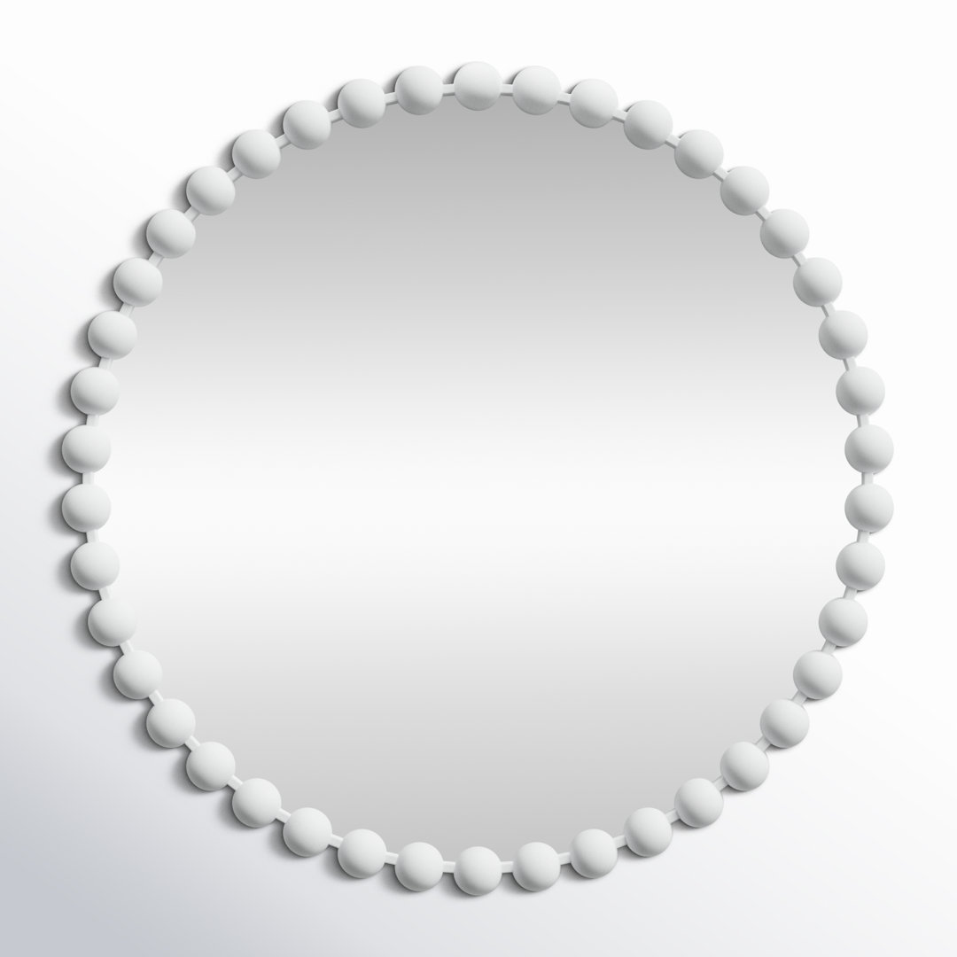 Marlowe Beaded Round Wall Mirror Madison Park Signature 