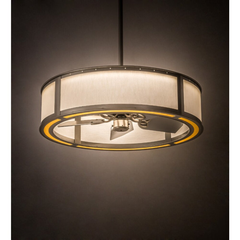 Maplewood LED Downrod Ceiling Fan