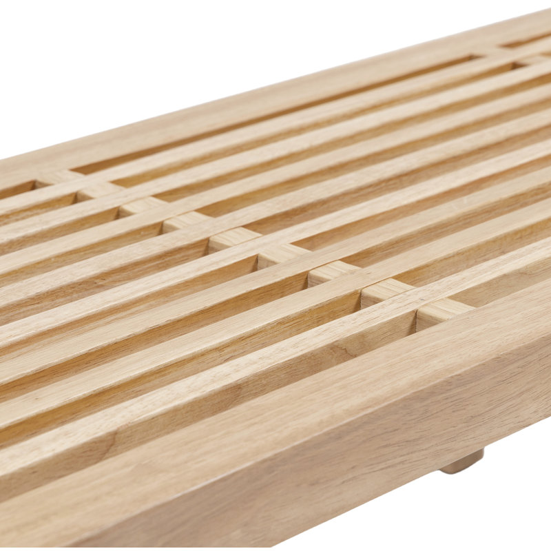 Banc rembourré Audie avec finition naturelle