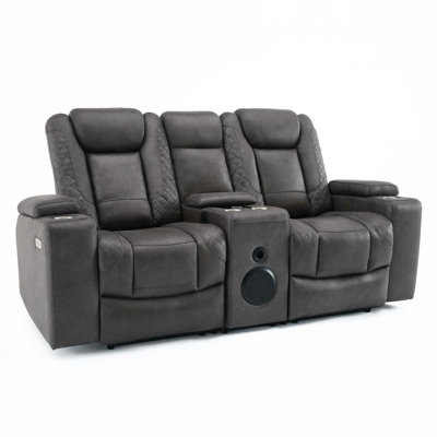 Roska 6 Seater Linen Reclining Sofa