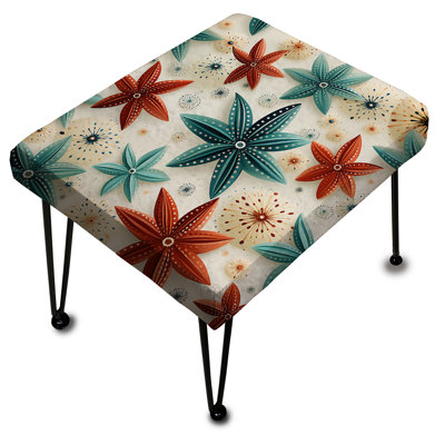 Coastal Starfish Symmetry - Repose-pieds rectangulaire Coastal