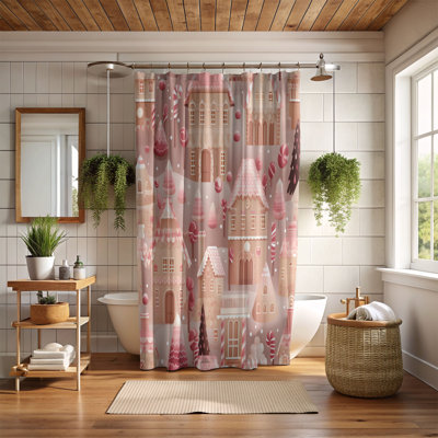 Pink Christmas - Premium Shower Curtain 113