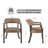 Tufted Solid Back Arm Chair-106905285-106905283
