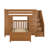 Brit Twin Over Twin 8 Drawers Solid Wood L- Shaped Bunk Beds with Bookcase-797960077