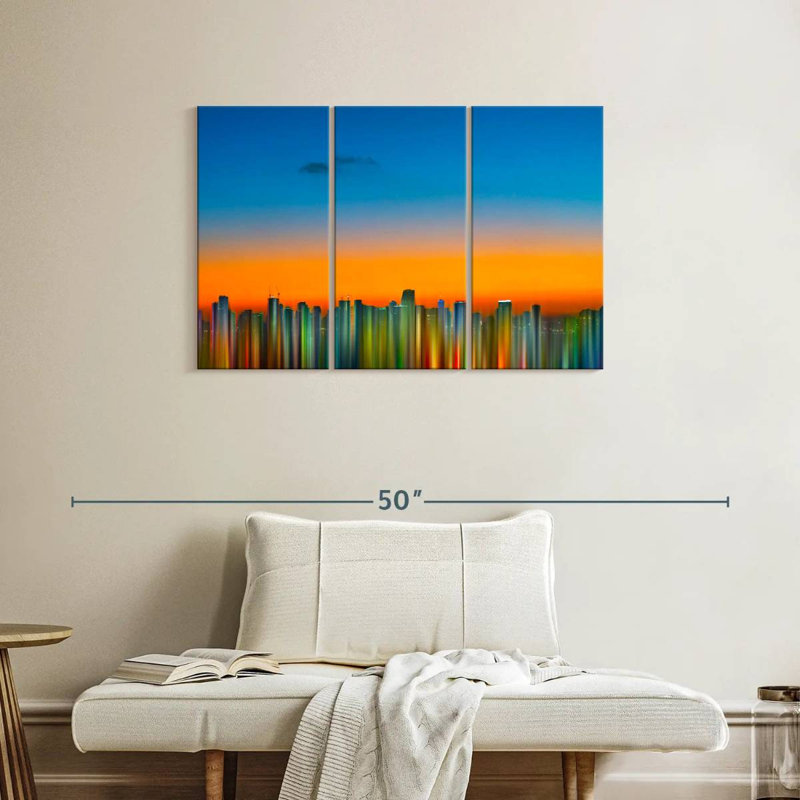 Bâtiments artistiques abstraits Sireci, H 24 po x l 38 po