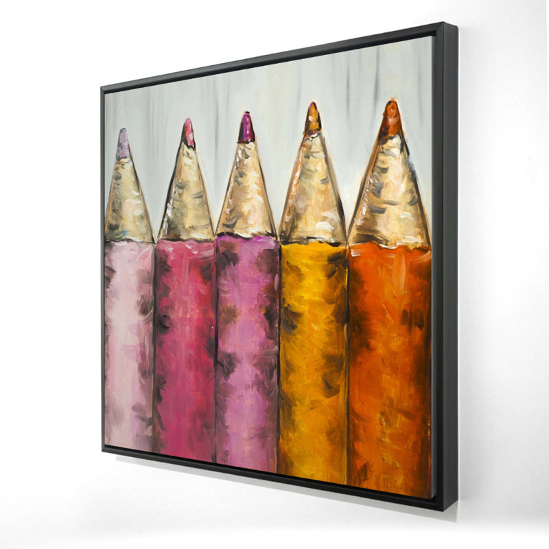 Crayons à colorier - Loisirs, toiles diverses pour la décoration intérieure, H 37,25 po x l 37,25 po
