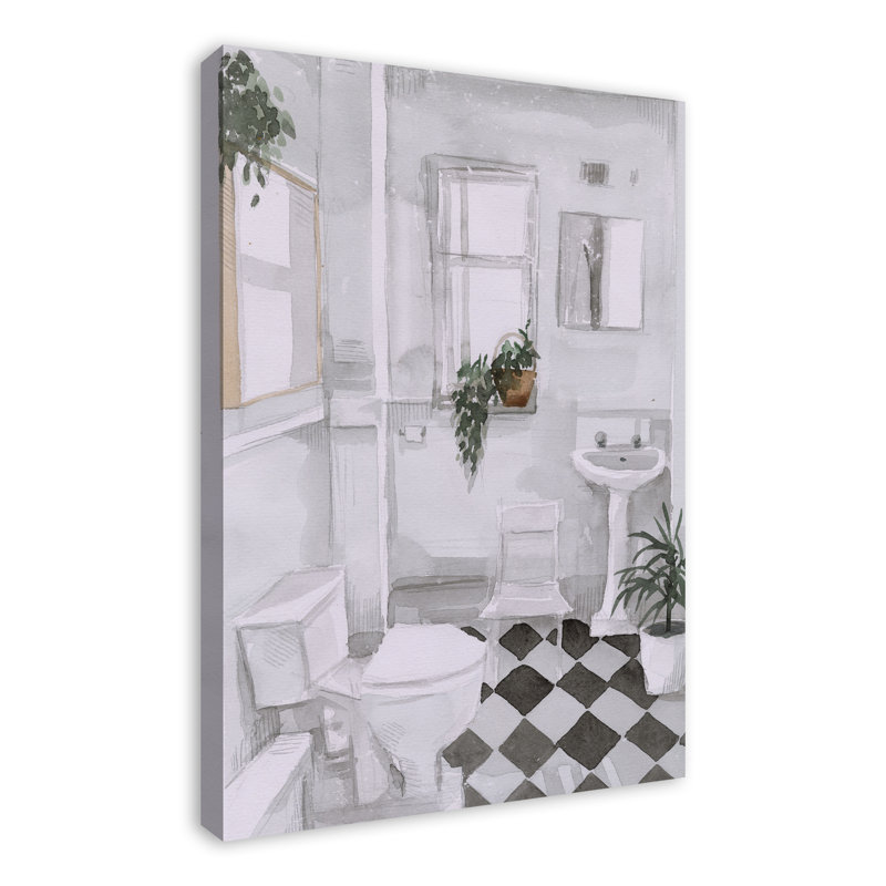 «Black and White», reproduction sur toile, H 36 po x l 24 po x P 1,25 po