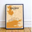 Galway City Map - No Frame Print-2132859461