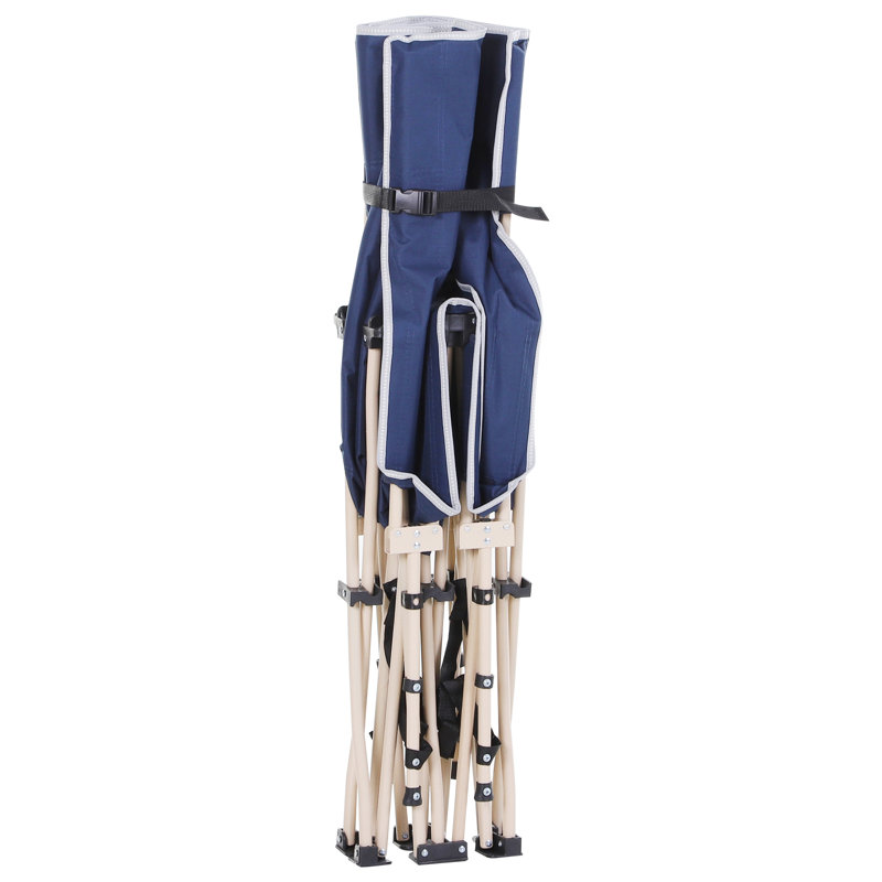 Lit de camping, Bleu, H 20,5 po x l 26,75 po x L 74,75 po