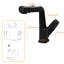 Robinet de salle de bain monocorps en acier inoxydable avec douchette extractible Mocoloo-110507709