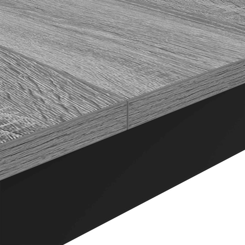 Standing Bar Table Engineered Wood, 105cmH x 110cmL x 110cmW, Grey