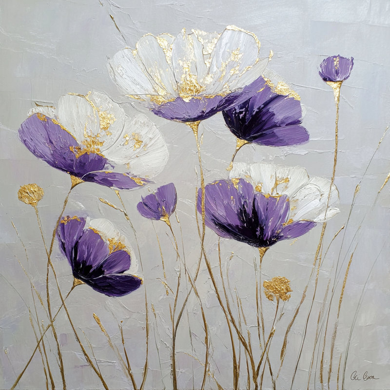 «Blooming Hydrangeas», art mural sur toile tendue, L 30 po x H 30 po x P 1,5 po
