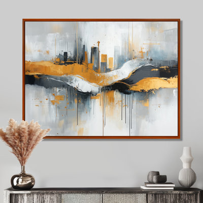 «Bold Minimalisme Cityscape Horizion I», art mural paysage urbain