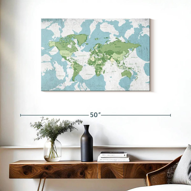 Keiri Educational World Map I, 24" H x 36" W