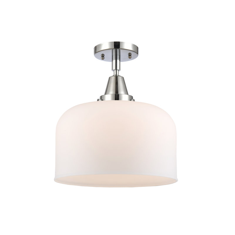 Plafonnier encastré en verre Collbran, Ampoule non incluse, Oui, Chrome poli