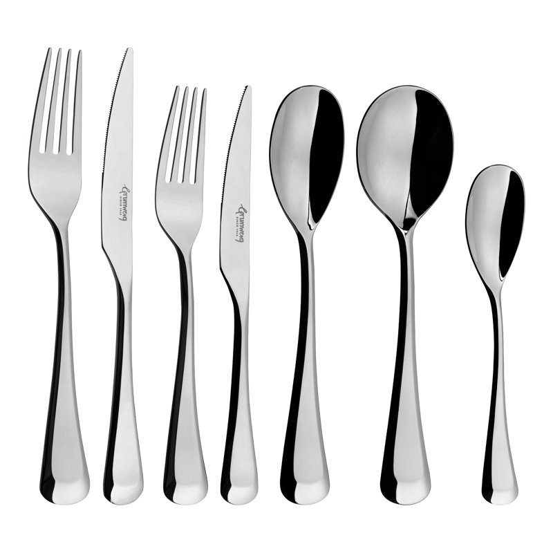 Rivers Collection 56 Piece Stainless Steel Cutlery Set , Service for 8, Don