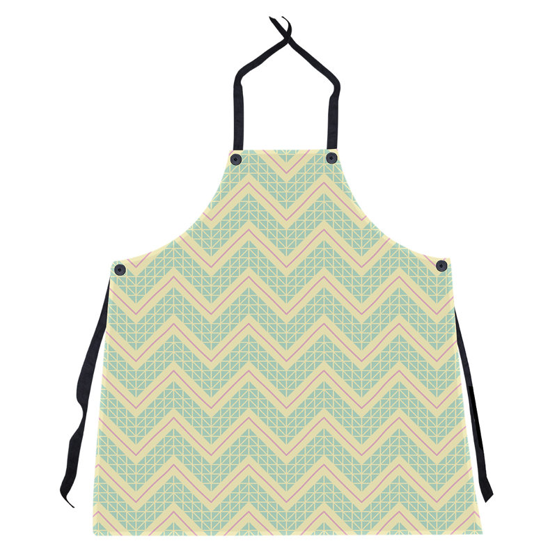 Stephenie Bib Apron, Green Pink/Yellow