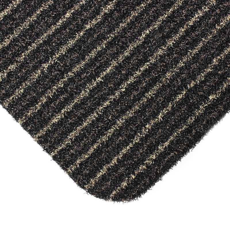 Infinity Doormat Non-Slip Striped Indoor Doormat, Brown