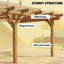 Pavillon de jardin en bois, treillis de pergola d'extérieur-130207939