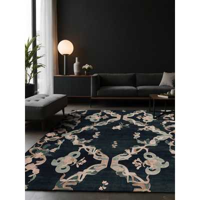 Tapis gris soyeux et moelleux