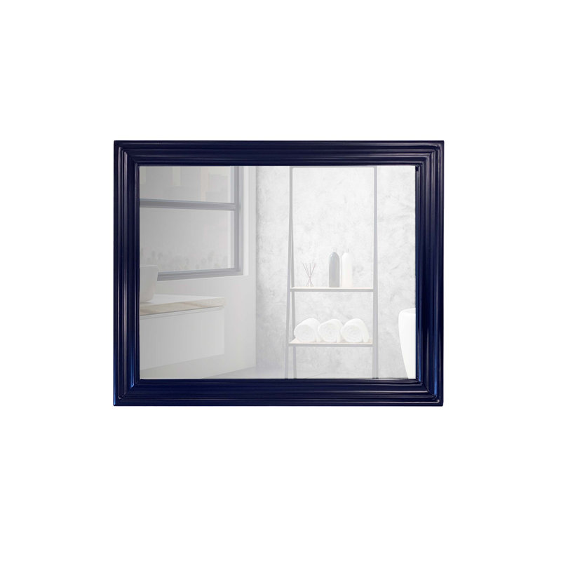 Miroir de salle de bain Kampbell, Bleu