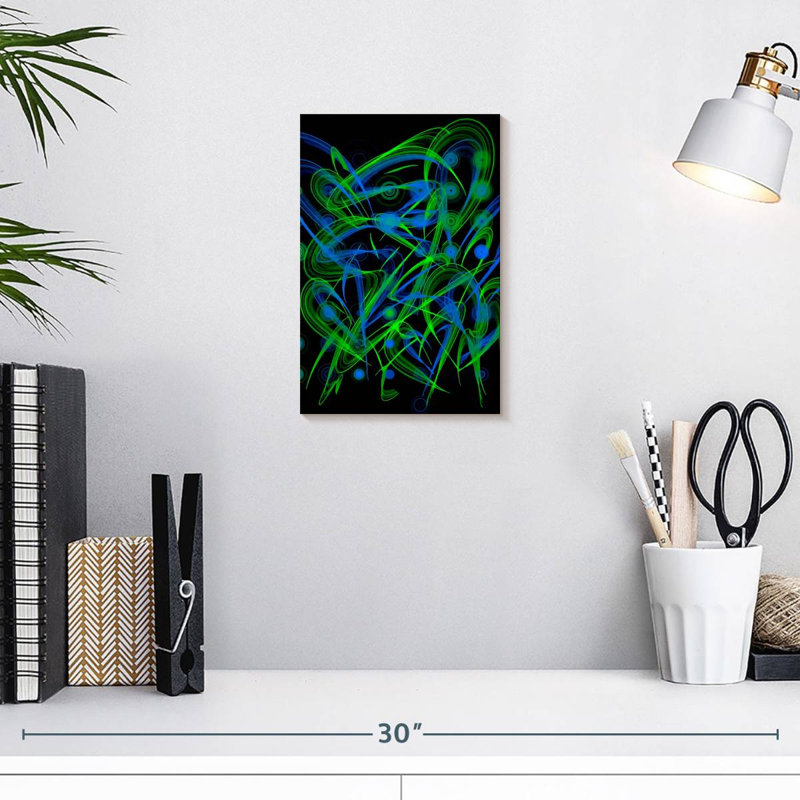 Avery Neon Peacocks, 12" H x 8" W