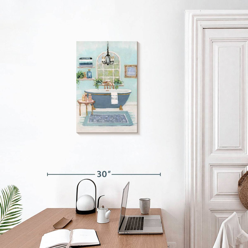 Bain bleu azur Kerrick I, H 24 po x l 16 po