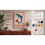 Leaping Salmon Art Deco - Wrapped Canvas-1787857921-1787857925