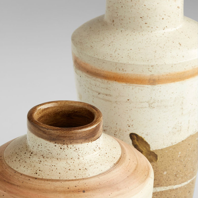 Kota Handmade Ceramic / Porcelain Table Vase, 12" H x 6" W x 6" D