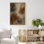 «Neutral Toned Abstract Misty Landscape Art», reproduction d'art sur toile encadrée