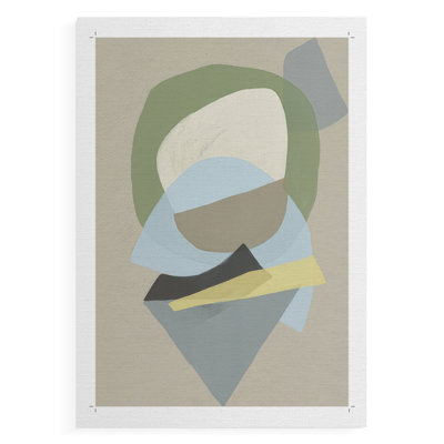 Mod Shape Stack I -Canvas Print Only - NOT FRAMED