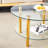 Double Layer Tempered Glass Coffee Table-1053332696