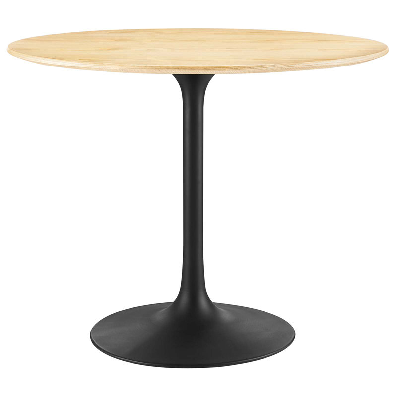 Table de salle à manger Modway Lippa, Noyer cerise, Or rose, L 36 po x l 36 po
