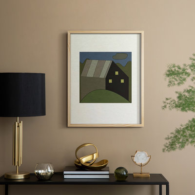 Impression encadrée Mountain House V - Bois massif