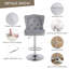 Swivel Velvet Counter Height Bar Stools With Lion Head Pull Ring For Kitchen Island-2125177596