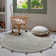 Cotton Area Rug in Olive/Gray