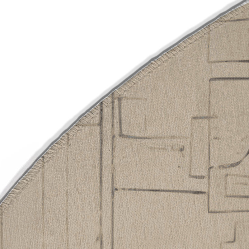 Tapis intérieur et extérieur Elegant Fractures, Rond 5 pi