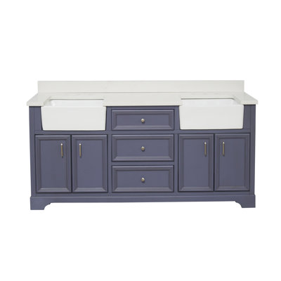 Ensemble de meuble-lavabo double 72 po Emiliano
