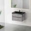 Meuble-lavabo flottant de 30 po avec lavabo, armoire de rangement murale avec lavabo à quartz noir et tiroirs à fermeture en douceur entièrement assemblés-131994127