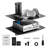 2 Tiers Wall Mounted AV Media Stand Adjustable Floating Projector Shelf, Design 2-Tier AV Media Stand Corner Shelf