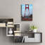  «Golden Gate Covered In Fog» par Martin Podt, art mural en verre acrylique, 16 po x 24 po-846084026