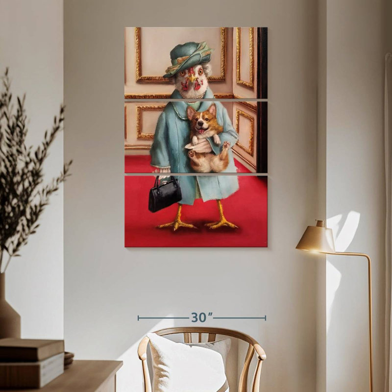 Ketti Her Majesty Chicken, 65" H x 42" W