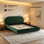 Lit moelleux en velours-129025325-129025324